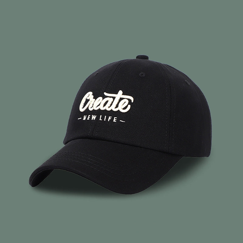 Chapeau coréen pour femme, look assorti, petites lettres brodées