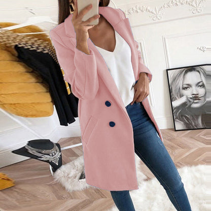 Manteau en laine mi-long