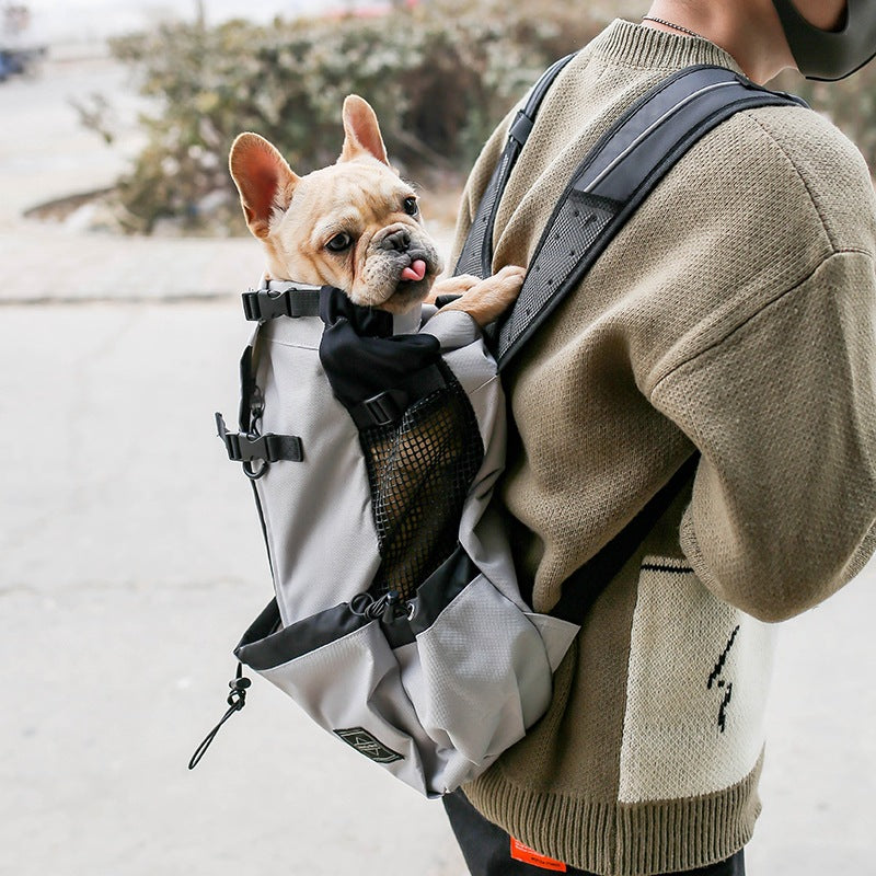 Bolsa transportadora para perros Mochila transportadora para perros Doble hombro portátil Mochila de viaje para exteriores Bolsa de viaje para perros