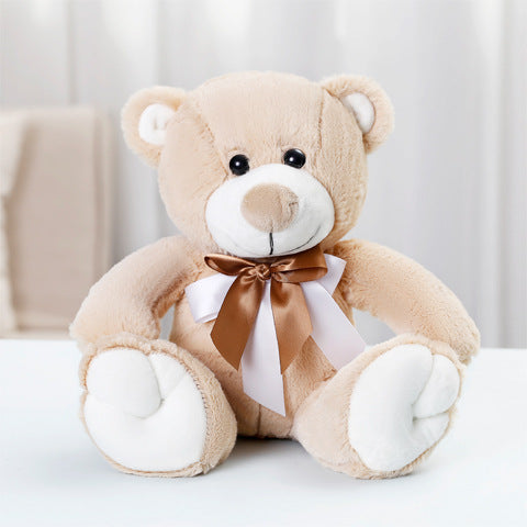 Bonito oso de peluche de dibujos animados con pajarita