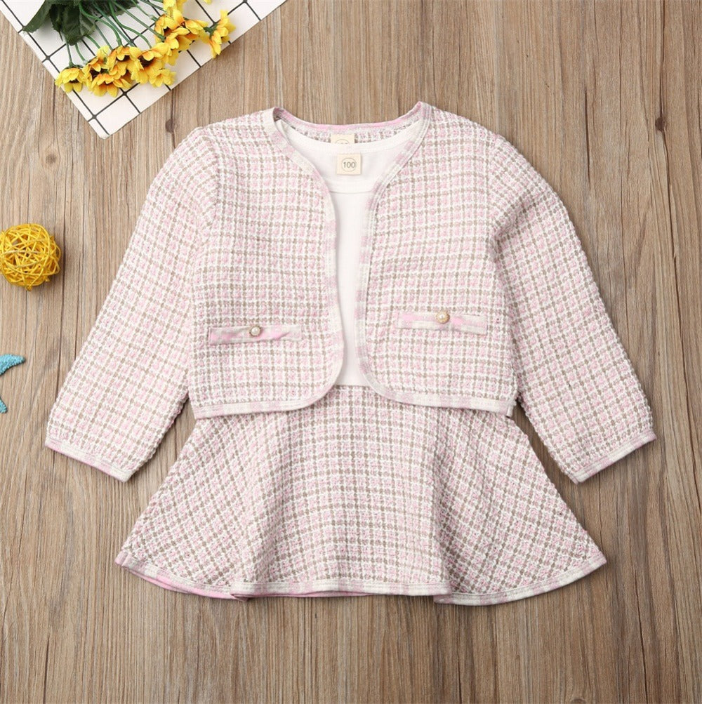 Robes à manches longues Deux pièces pour enfants Bébé petite combinaison de vent d'encens