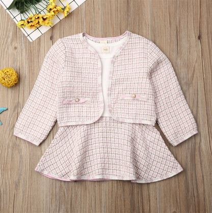 Robes à manches longues Deux pièces pour enfants Bébé petite combinaison de vent d'encens