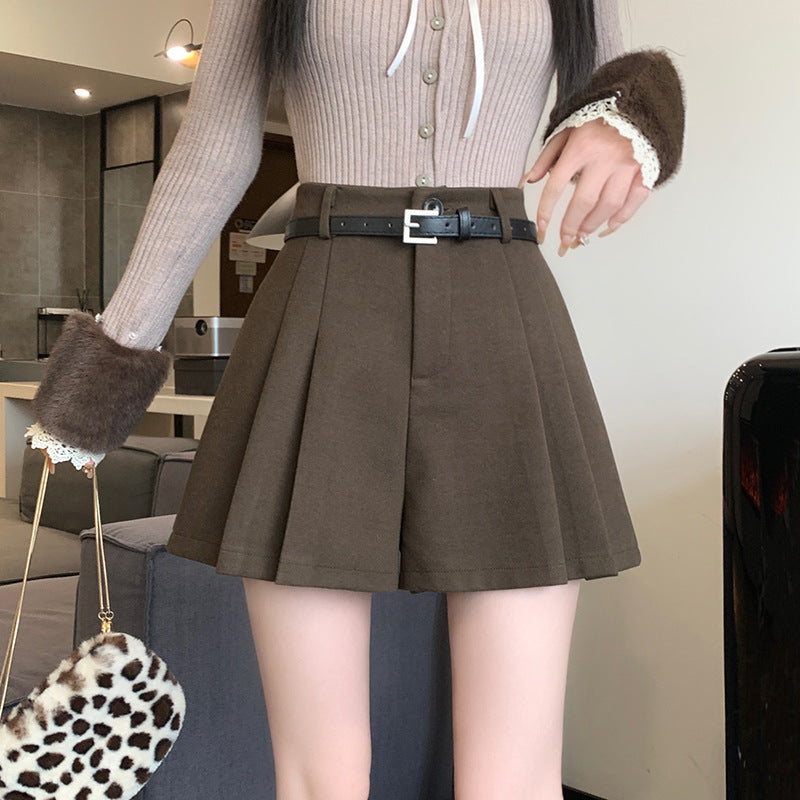 Pantalones de Lana de Mujer de Cintura Alta