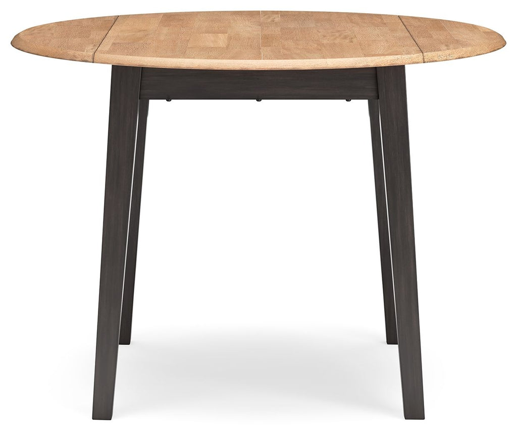 Gesthaven - Round Dining Room Drop Leaf Table Set-4