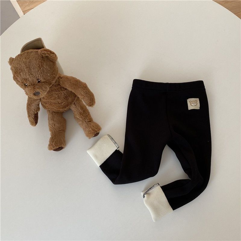 Legging fantaisie doublé polaire tout-en-un pour fille