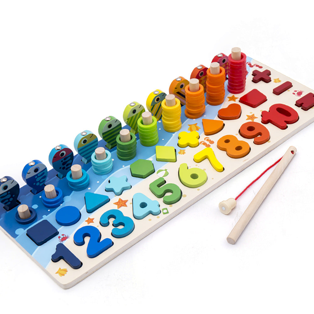 Jeu de puzzle 3D en bois pour enfants, alphabet et chiffres, jouet éducatif coloré avec lettres numériques géométriques