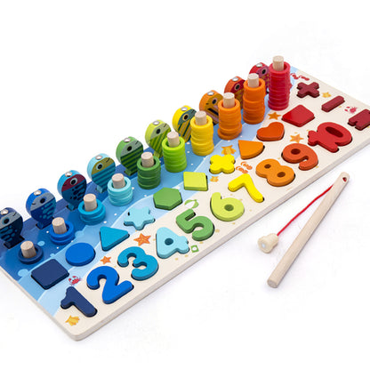 Jeu de puzzle 3D en bois pour enfants, alphabet et chiffres, jouet éducatif coloré avec lettres numériques géométriques