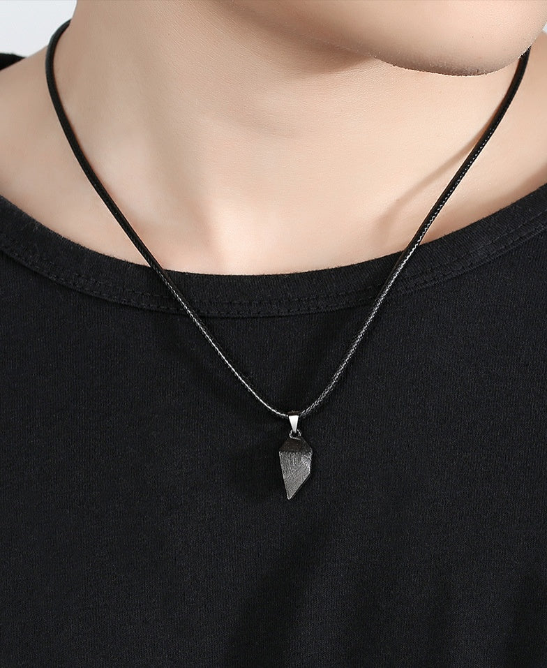 Collar magnético creativo de corazón roto para hombre y mujer