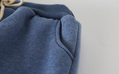 Pantalon de jogging matelassé en velours d'agneau