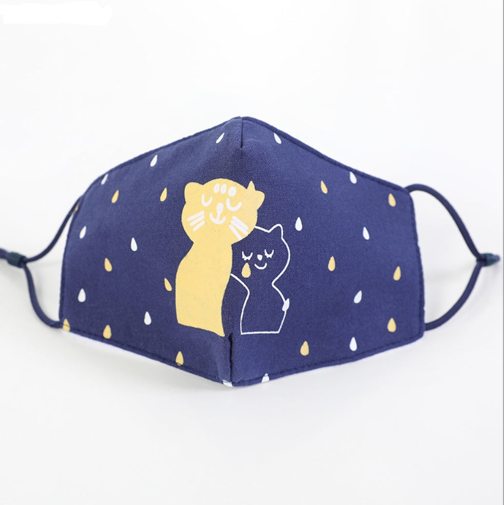Masque facial en coton pour enfant, masque pour adulte