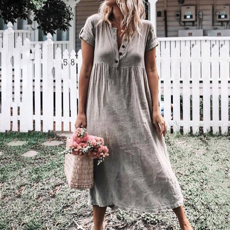 Robe à manches courtes