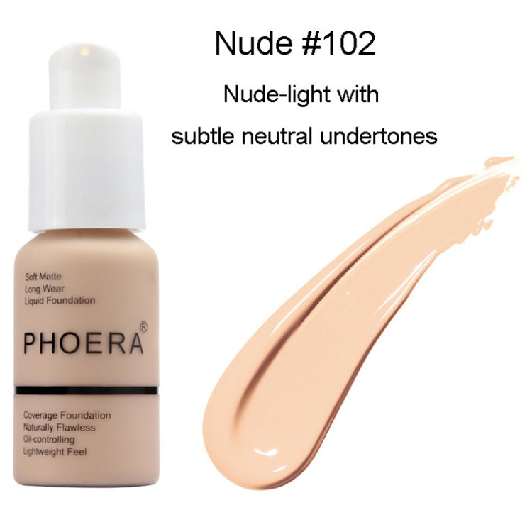 Crema de base y corrector mate de color natural con control de aceite tipo prensa explosiva