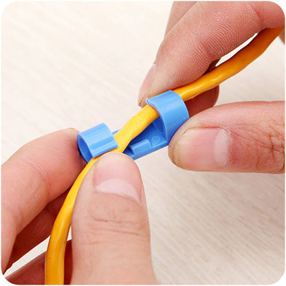 Clips serre-câbles Rangement de câbles Bureau et poste de travail Gestionnaire de fils ABS Support de cordon Enrouleur de ligne de données de chargement USB