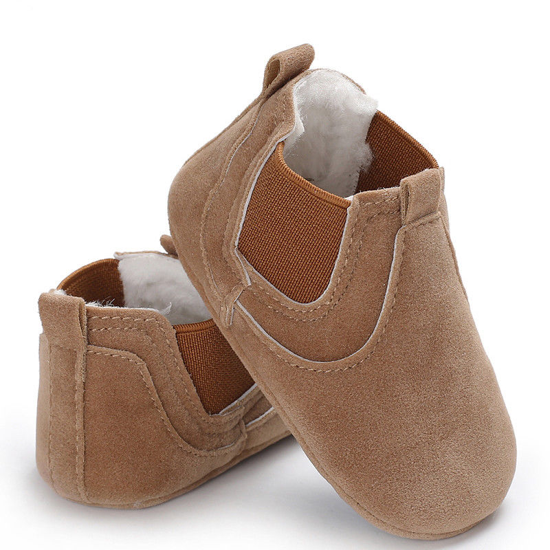 Chaussures en cuir synthétique pour bébé (chaussures de marche)