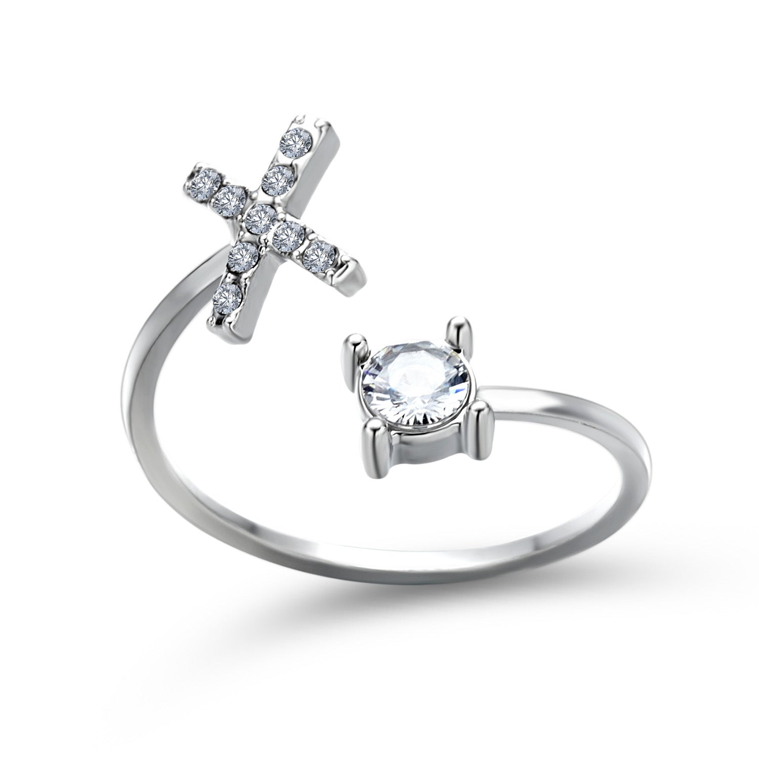 Anillo ajustable de nuevo diseño con 26 letras iniciales, joyería de moda para mujer, joyería simple y elegante