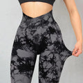 Leggings sin costuras de tie-dye para mujer, pantalones de yoga, push up, deporte, fitness, correr, leggings de gimnasio