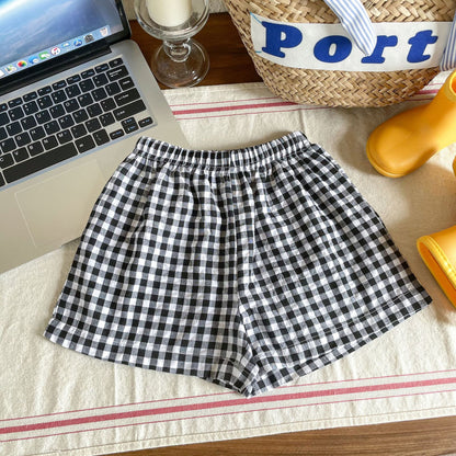 Short polyvalent en treillis pour filles - style mode