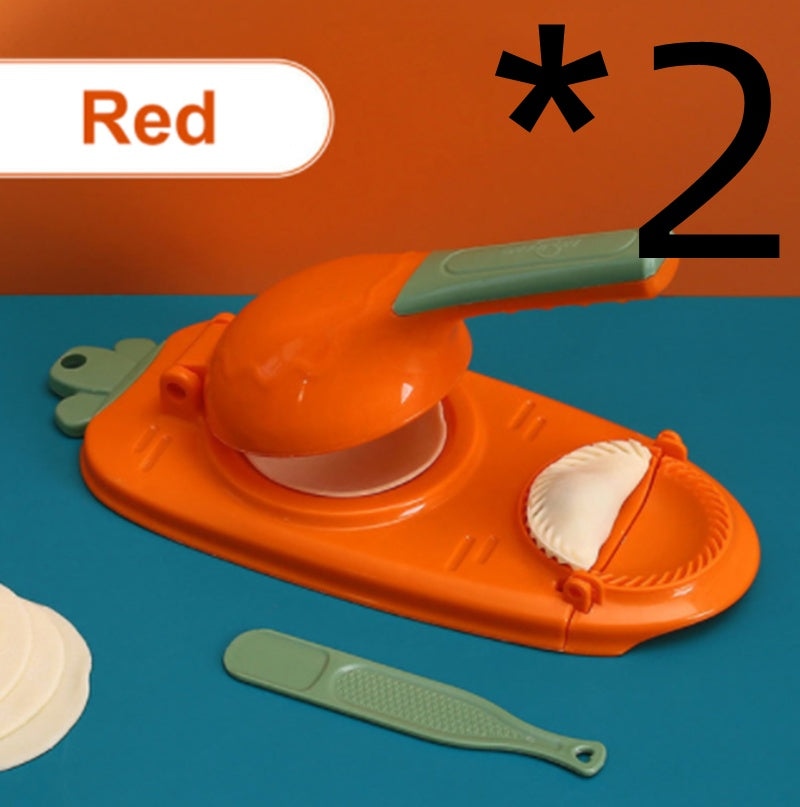 Nueva herramienta 2 en 1 para hacer dumplings de cocina, utensilio manual para hornear repostería