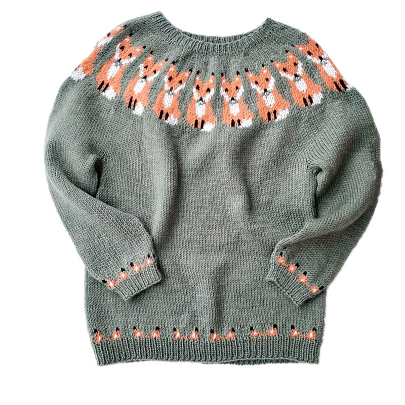 Pull Femme Col Rond Multicolore Ample Tendance