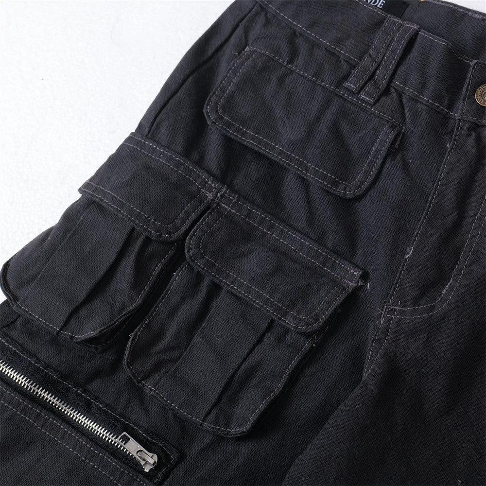 Folded Loose Straight Leg Pants by eprolo