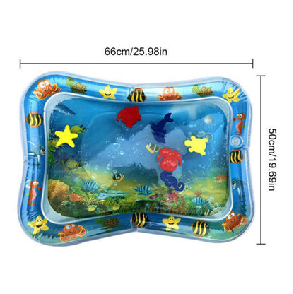 Tapis de jeu aquatique gonflable pour bébé Tortue de mer