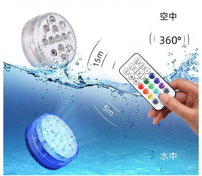 Guirlande lumineuse LED submersible étanche pour jardin, piscine, fontaine, spa, fête, salle de bain, avec télécommande
