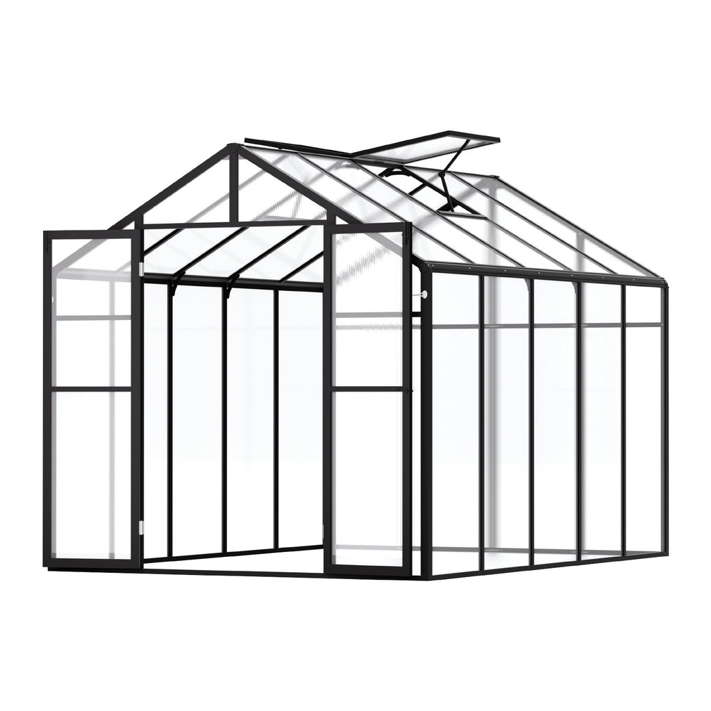 Polycarbonate Greenhouse, 8 X 10 Ft, Outdoor Greenhouse