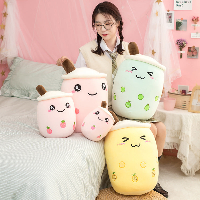 Peluche Oreiller Thé au Lait de Perles