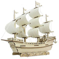 Wooden Sailboat Model Diy Handmade Assembly 3d Three-dimensional Puzzle Assembly