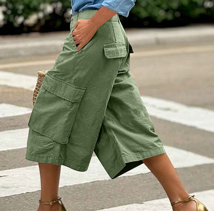 Pantalon de travail 3D avec plusieurs poches et une longueur 7/8