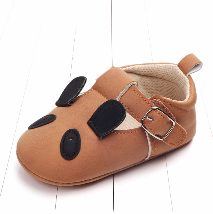 Chaussures bébé printemps automne dessin animé animal cuir mat antidérapant semelle souple chaussures bébé vente en gros 0884