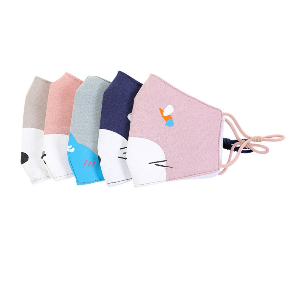 Masque facial en coton pour enfant, masque pour adulte