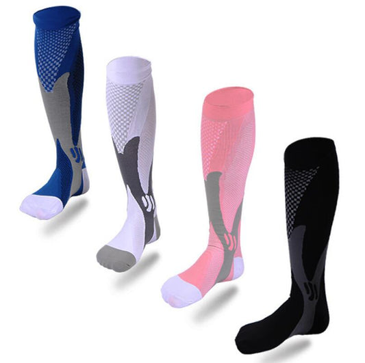 Calcetines de compresión para hombre y mujer. El mejor ajuste atlético gradual para correr, viajar en avión, aumentar la resistencia, la circulación y la recuperación.