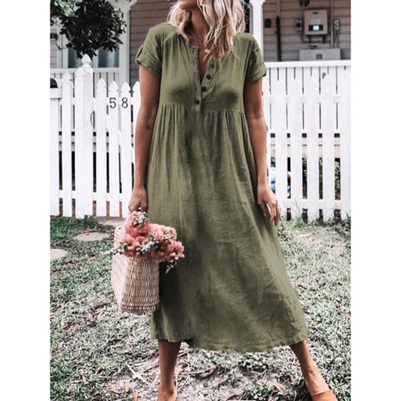 Robe à manches courtes