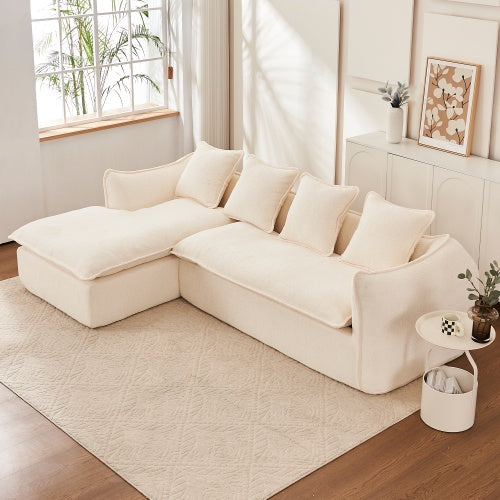 LuneluX_Home™ Sculptura Cloud Curved Sofa