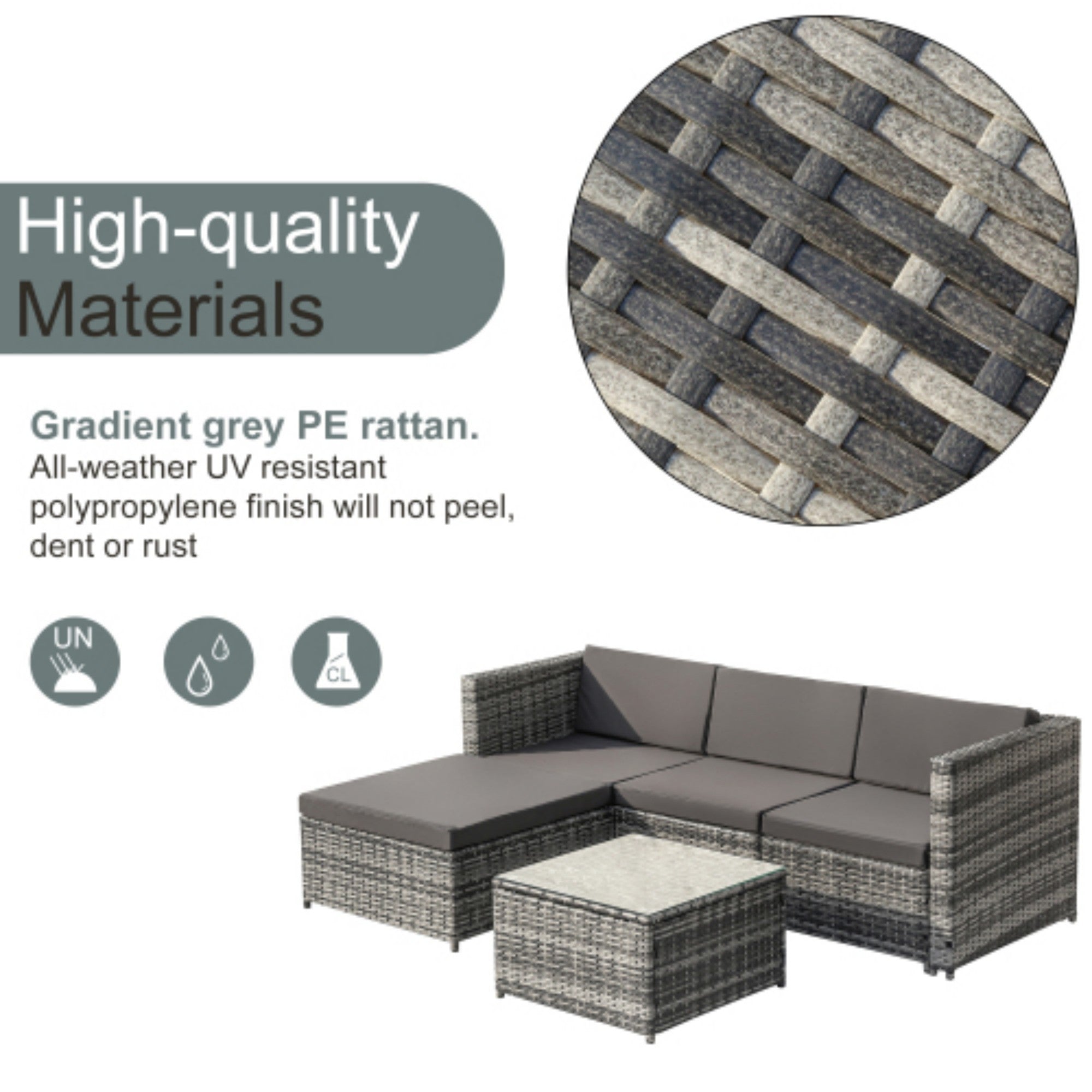 Garden Corner Sofa Rattan Garden Furniture Patio Set