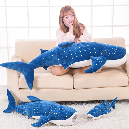 Peluche Douce Requin Baleine Bleue
