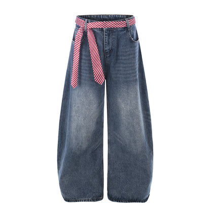 Wide leg curved knife pants