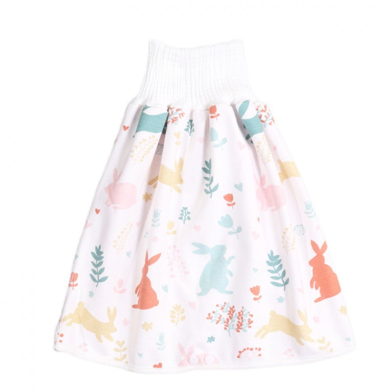 Jupe-couche bébé en coton et fibre de bambou