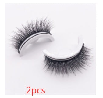 Cils en Vison 3D Réutilisables, Cils Naturels Faux Auto-adhésifs, Maquillage sans Colle, Extension de Cils en Soie
