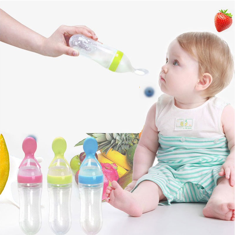 Biberon d'alimentation pour nouveau-né sûr, cuillère d'alimentation en silicone pour tout-petit, biberon de lait, entraîneur d'alimentation pour bébé, complément alimentaire