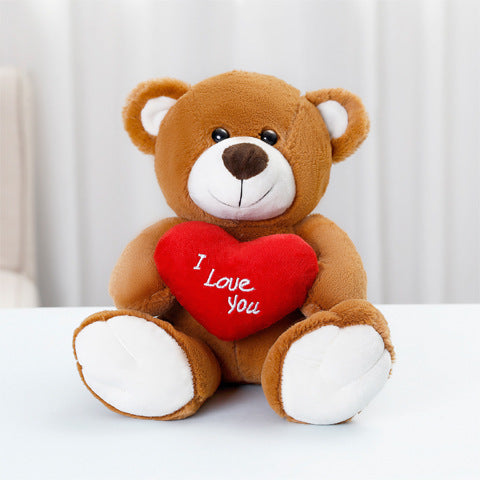 Bonito oso de peluche de dibujos animados con pajarita
