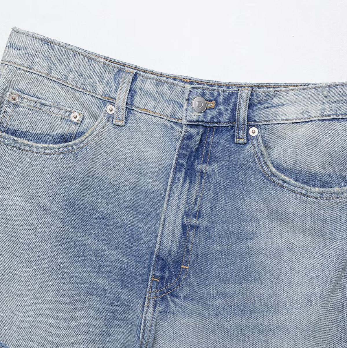 Pantalones cortos de mezclilla casuales y sueltos