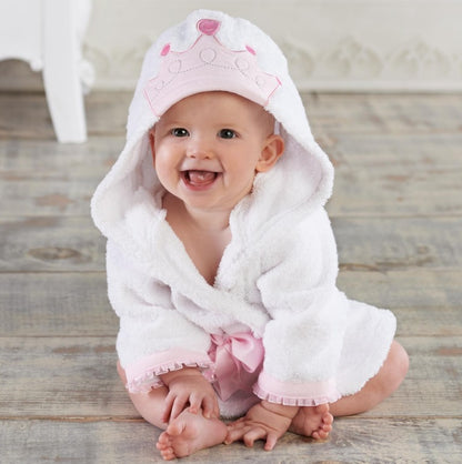 Peignoir de bain absorbant à capuche en forme d'animal pour enfants