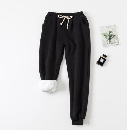 Pantalon de jogging matelassé en velours d'agneau
