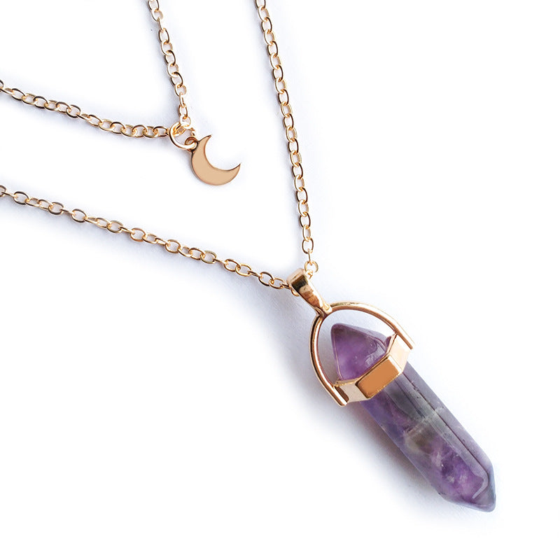 Pendentif Colonne Hexagonale Lune