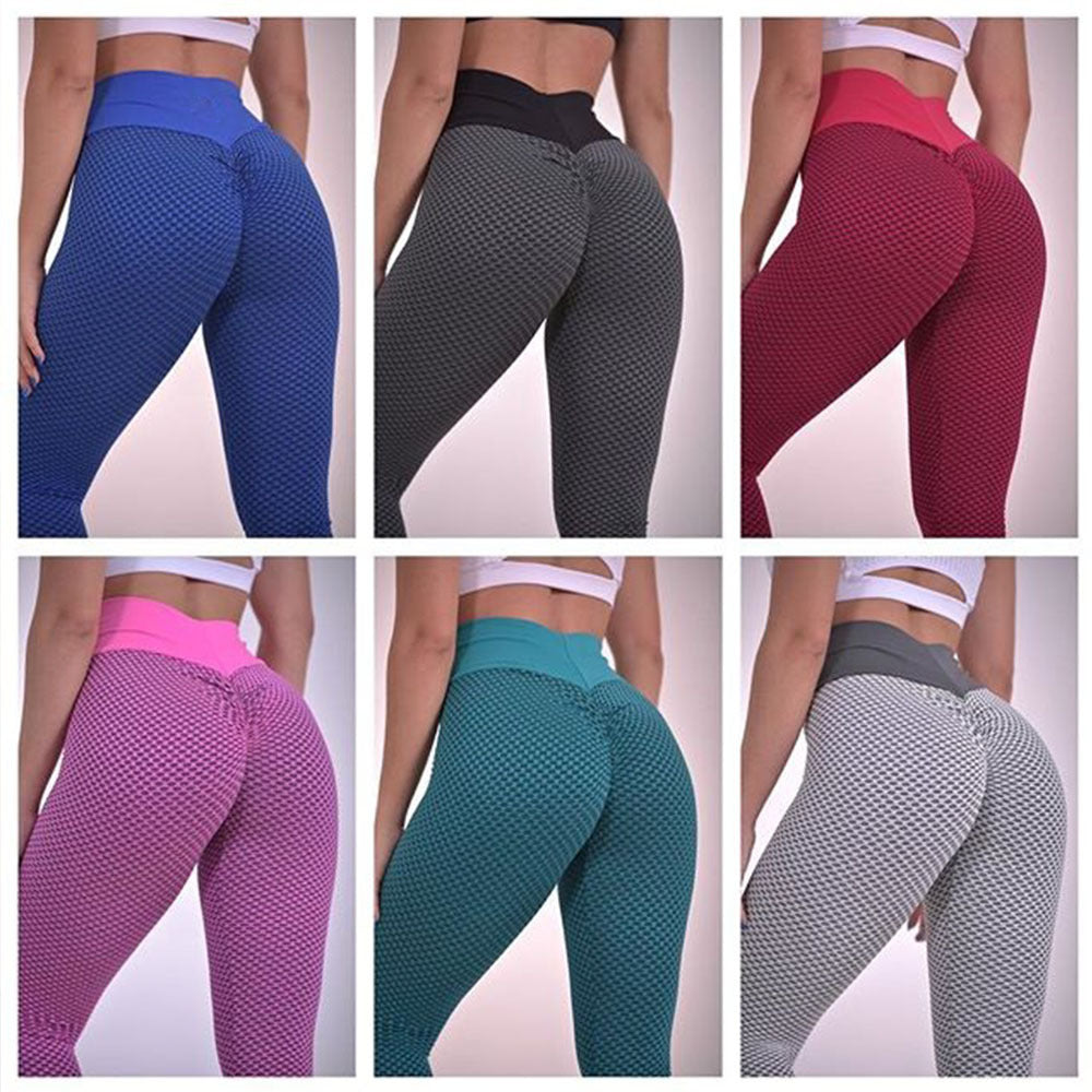 Pantalon de yoga de sport taille haute liftant les hanches pour femmes