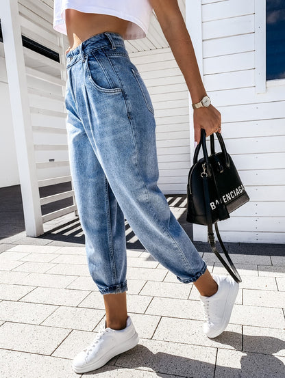 Pantalon Harem Décontracté Jean Femme