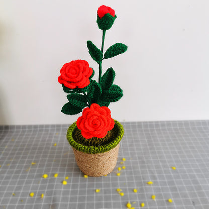 Fleur tournesol rose en peluche faite à la main, décoration de maison, chambre à coucher, cadeau de Noël, Saint-Valentin