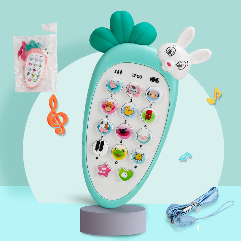 Teléfonos de juguete electrónicos para bebés, juguetes educativos musicales para la primera infancia, juguetes multifunción de simulación de teléfono